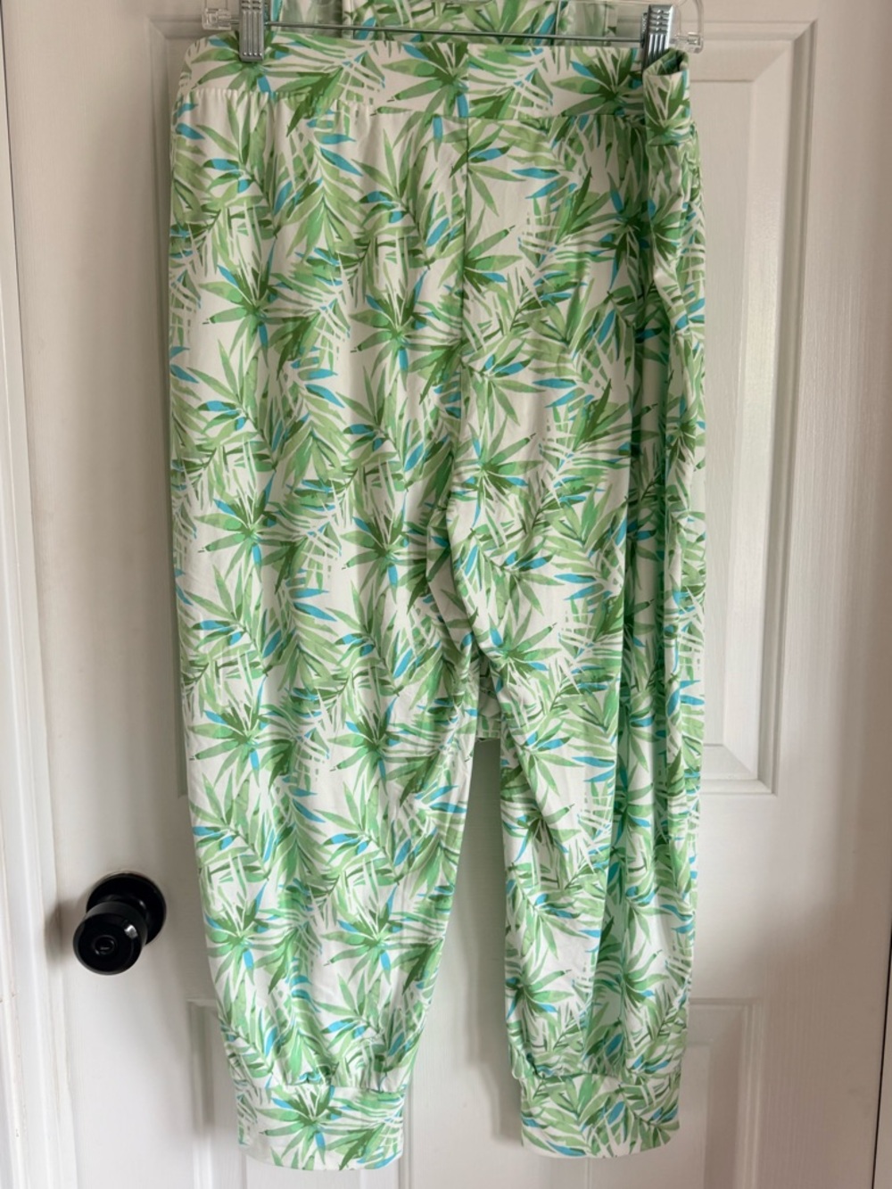CYNTHIA ROWLEY Green Palm-Print Pajama Set - NWT - Picture 3 of 7